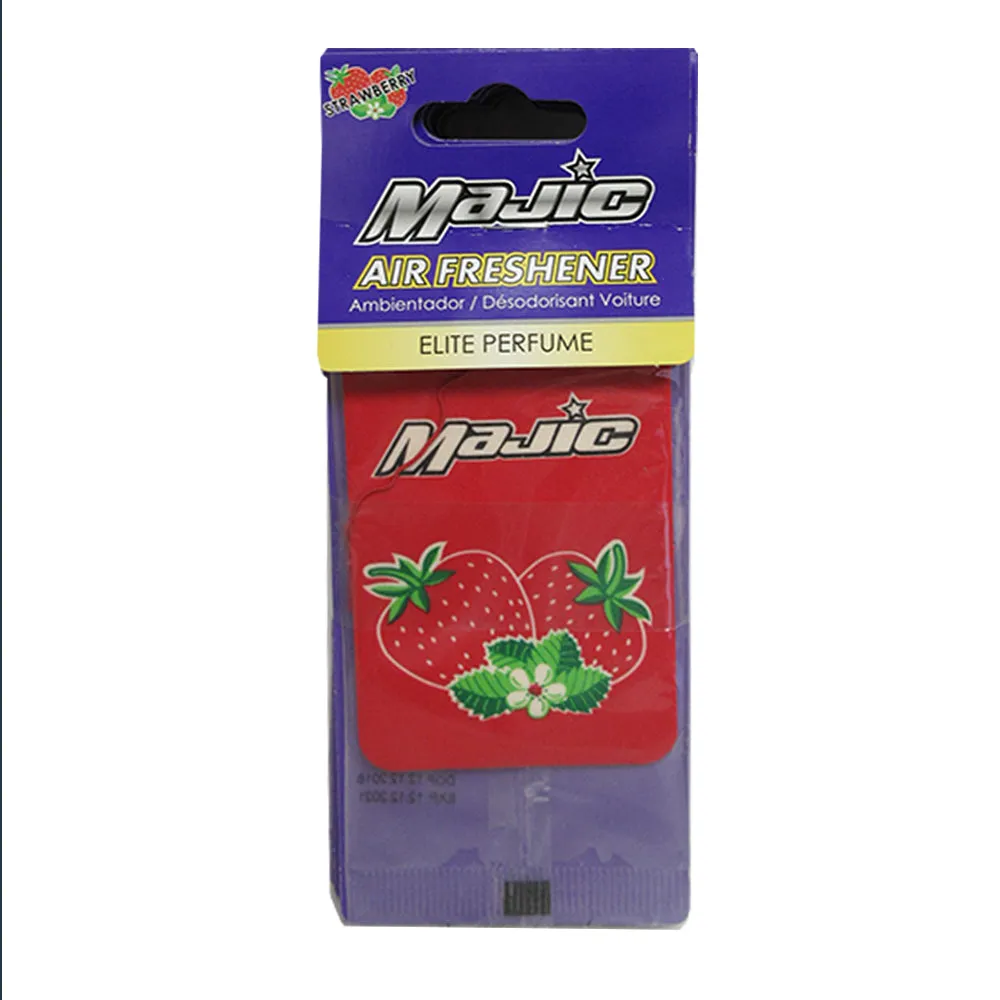 10 Pc Majic Strawberry Scent Air Freshener Car Auto Perfume Home Hanging Office