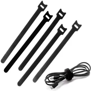 100pcs Self Adhesive Nylon Loop t Buckle Strap for Cable Management