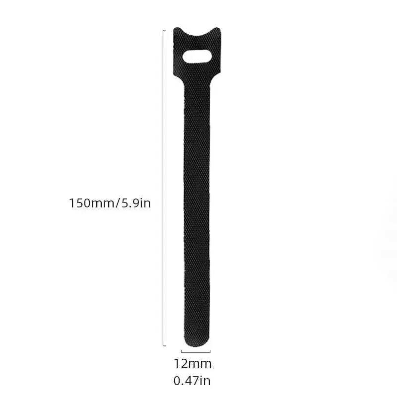 100pcs Self Adhesive Nylon Loop t Buckle Strap for Cable Management