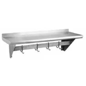 12" x 96" STAINLESS STEEL POT RACKS