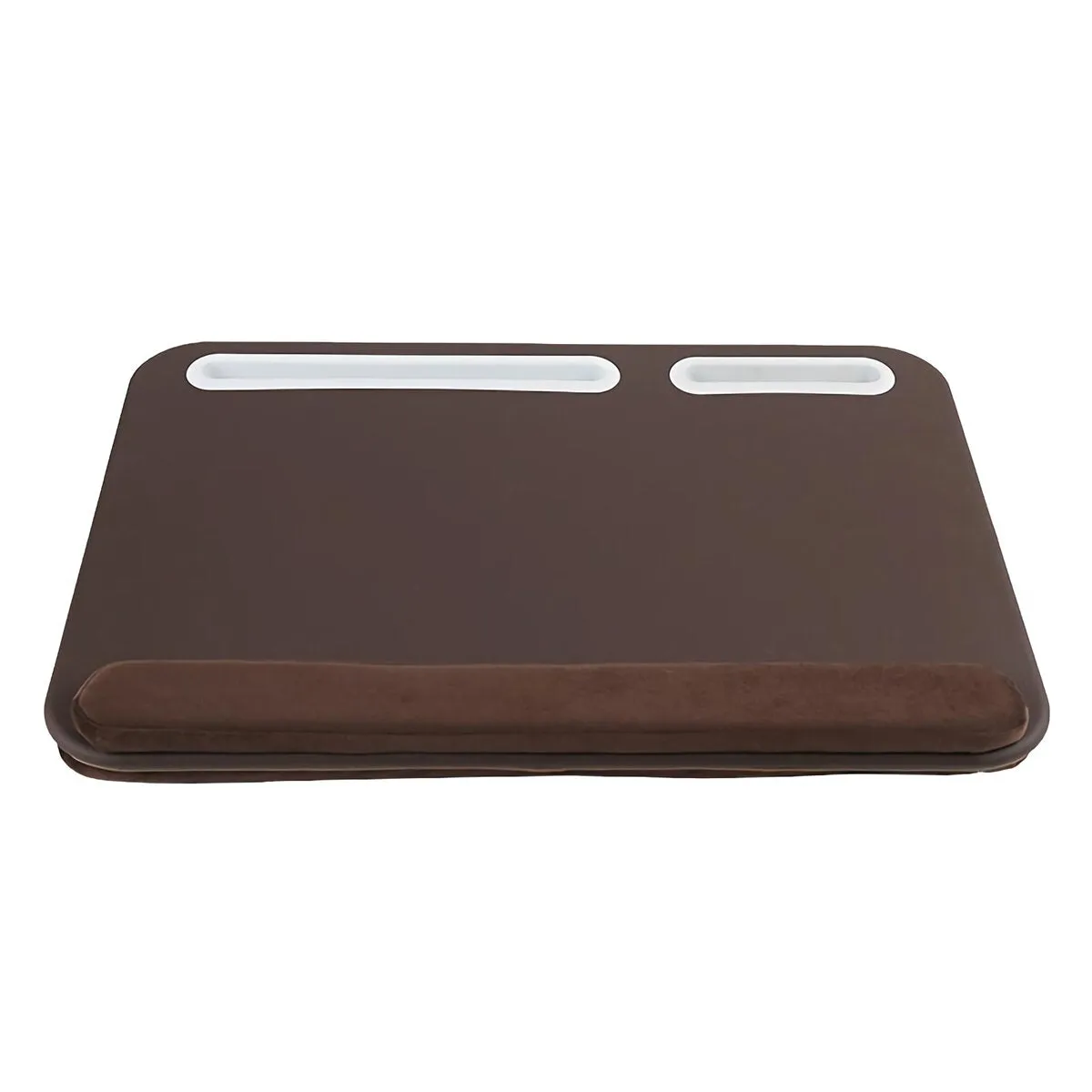2-in-1 Double Slot Lap Desk Study Pillow Table Computer Laptop Desk Portable Laptop Stand with Phone/Tablet Holder