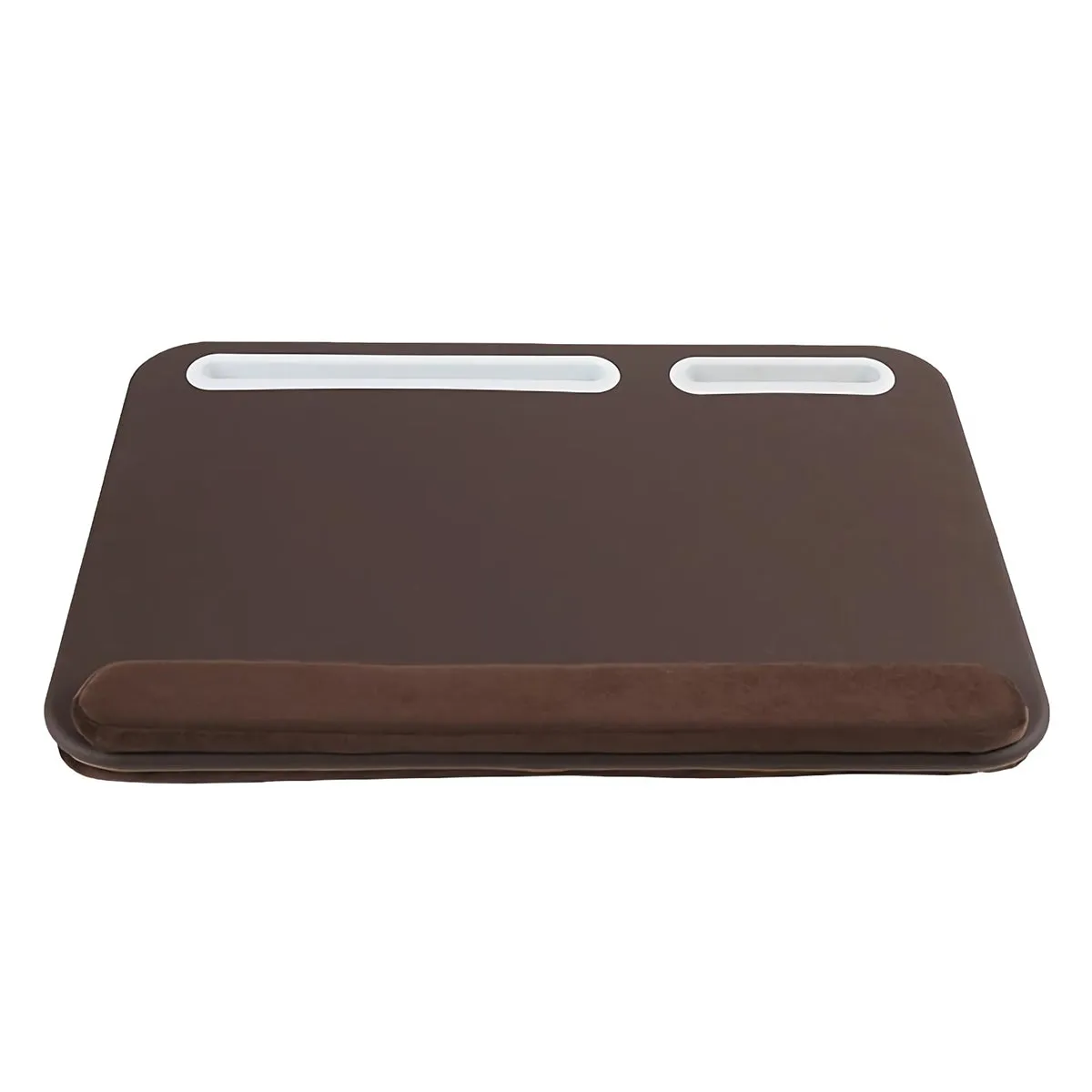 2-in-1 Double Slot Lap Desk Study Pillow Table Computer Laptop Desk Portable Laptop Stand with Phone/Tablet Holder