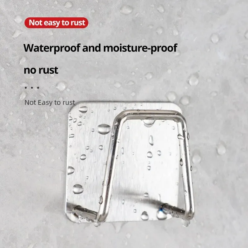 304 Stainless Steel Sink Shelf with Adhesive Hooks