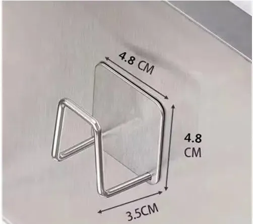 304 Stainless Steel Sink Shelf with Adhesive Hooks