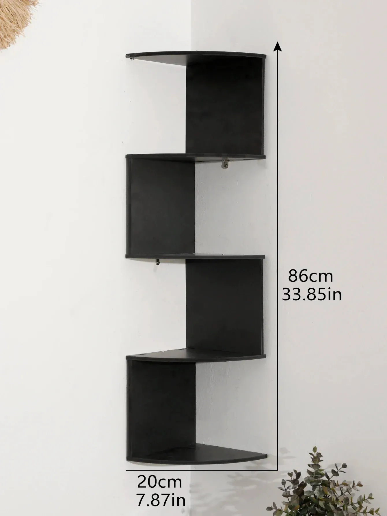 5 Tier Wooden Corner Shelf for Home Organization