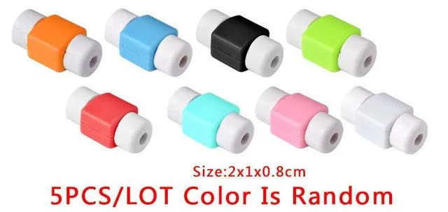 5Pcs/lot Data Line Protection Case Coil Protective Cover For Charging Cable Phone Charging Case Headphone storage box gifts