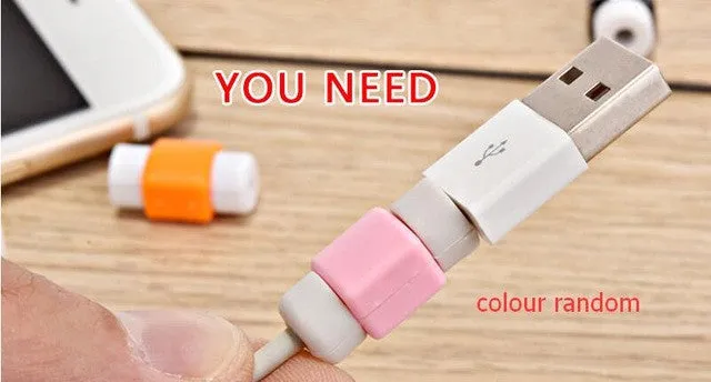 5Pcs/lot Data Line Protection Case Coil Protective Cover For Charging Cable Phone Charging Case Headphone storage box gifts