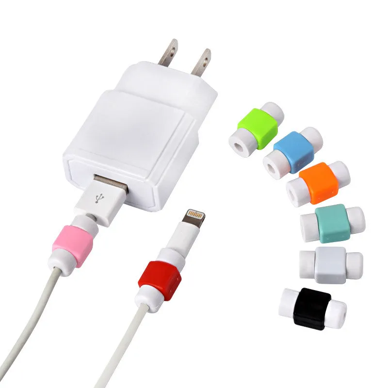 5Pcs/lot Data Line Protection Case Coil Protective Cover For Charging Cable Phone Charging Case Headphone storage box gifts