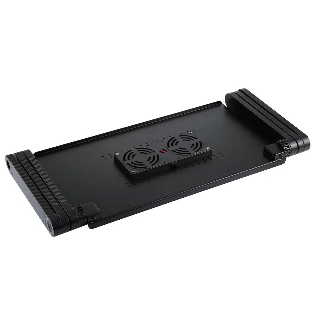 Adjustable Foldable Laptop Stand with Fans & Mouse Pad - Portable Aluminum