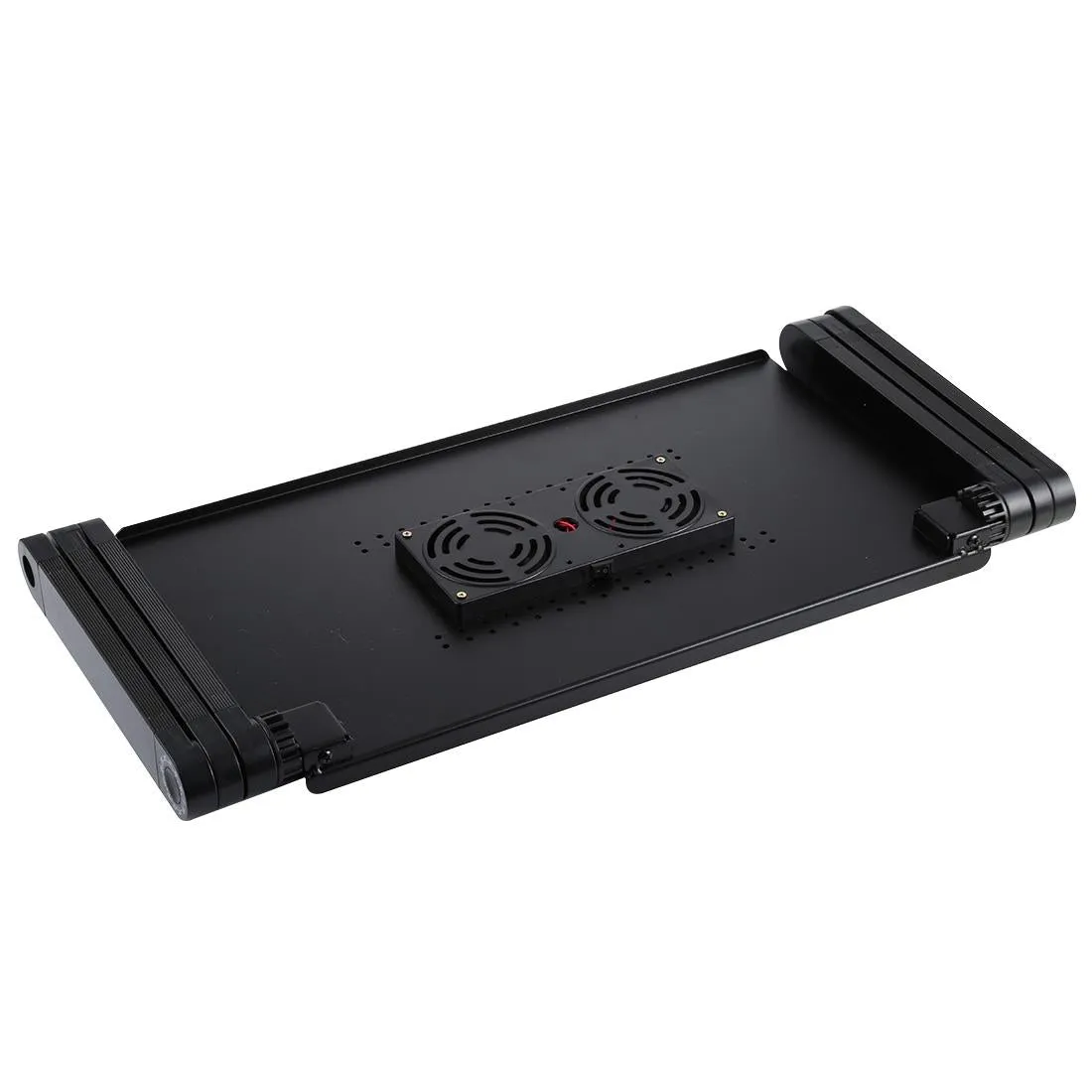 Adjustable Foldable Laptop Stand with Fans & Mouse Pad - Portable Aluminum