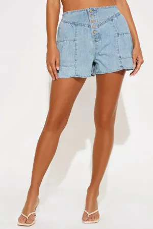 As Sweet As Can Be Denim Short - Light Wash