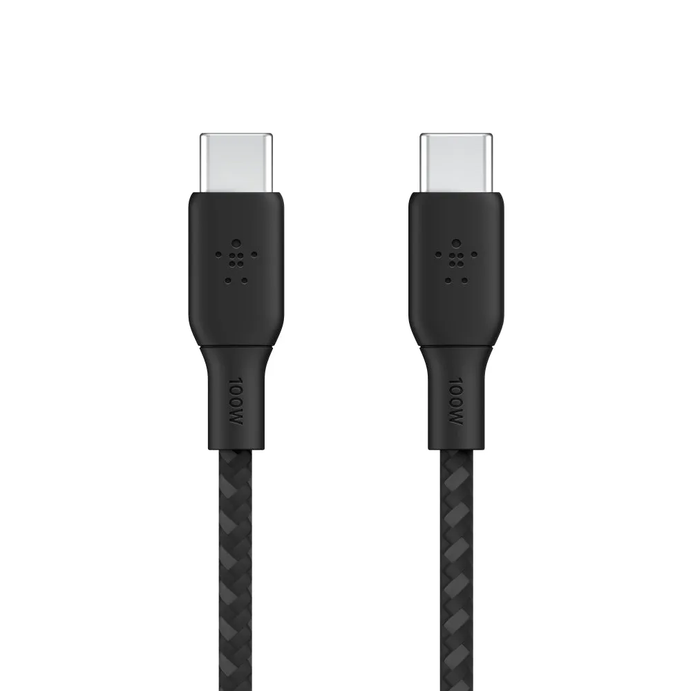 BELKIN Boost Charge USB-C to USB-C Braided Cable 3 Meter - Black