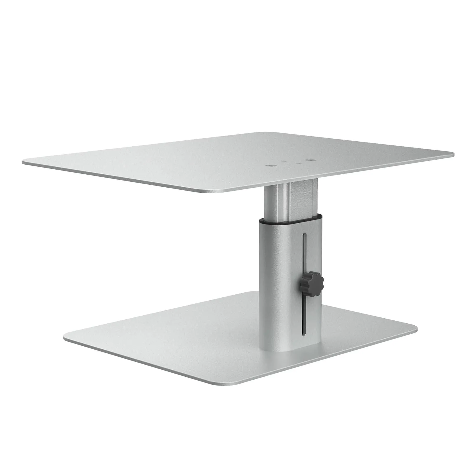 Black Adjustable Desk Stand for Laptop and Monitor