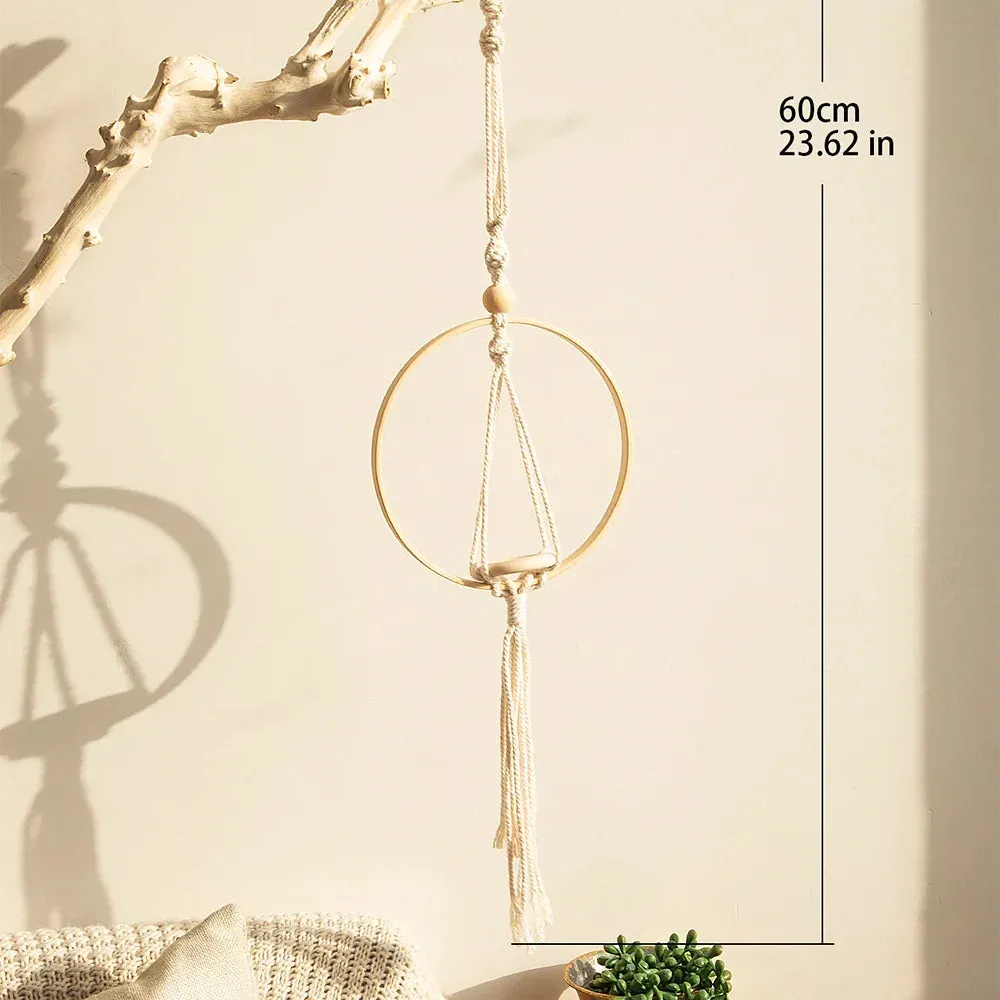 Boho Macrame Hanging Planter for Home Decor