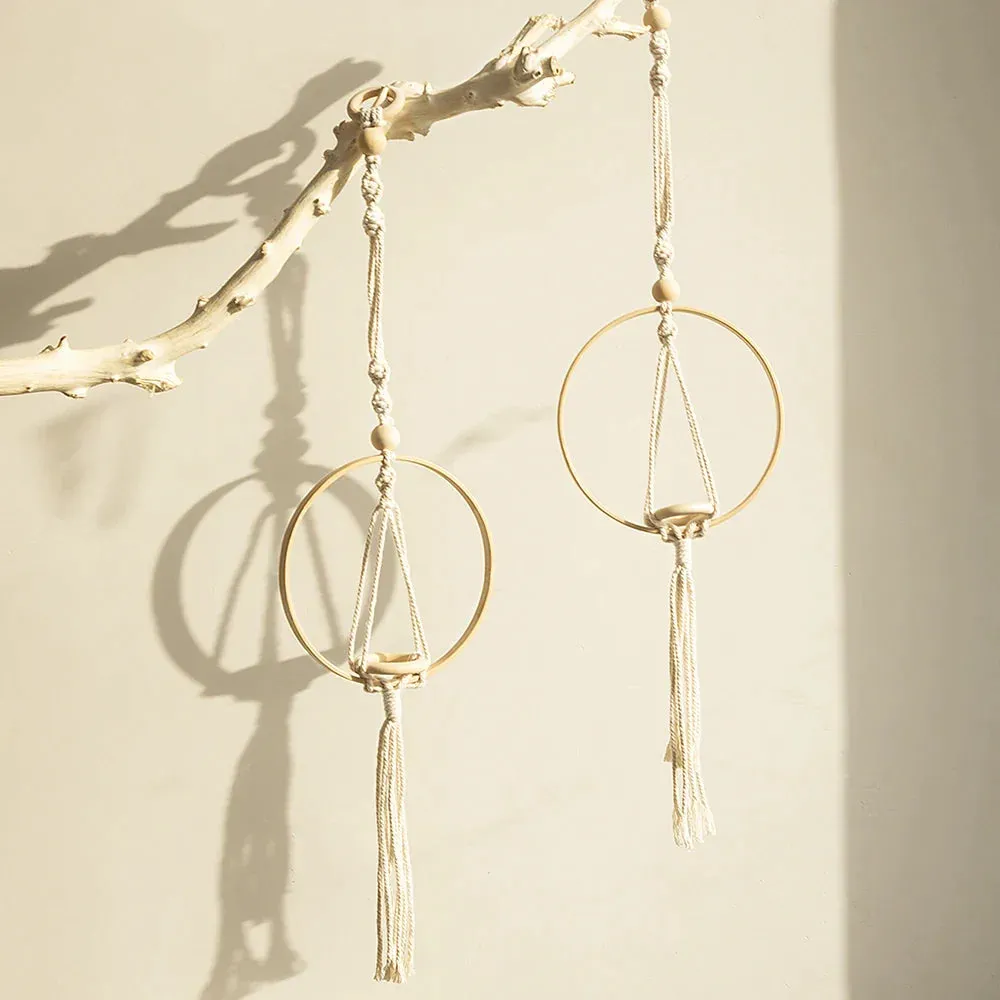 Boho Macrame Hanging Planter for Home Decor