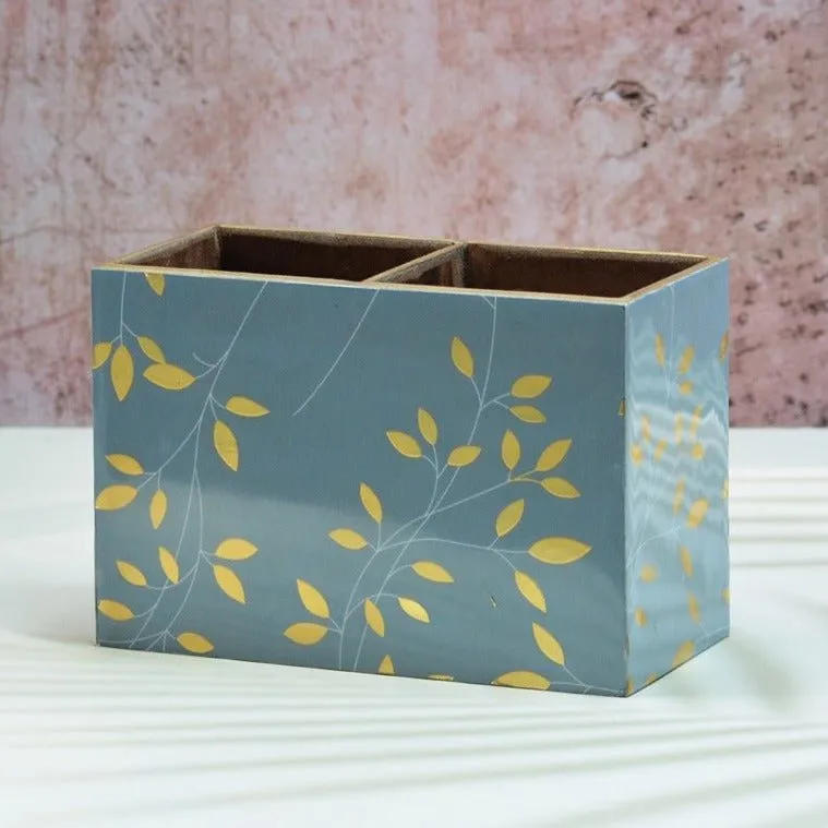 Botanical Golden MDF Cutlery Holder