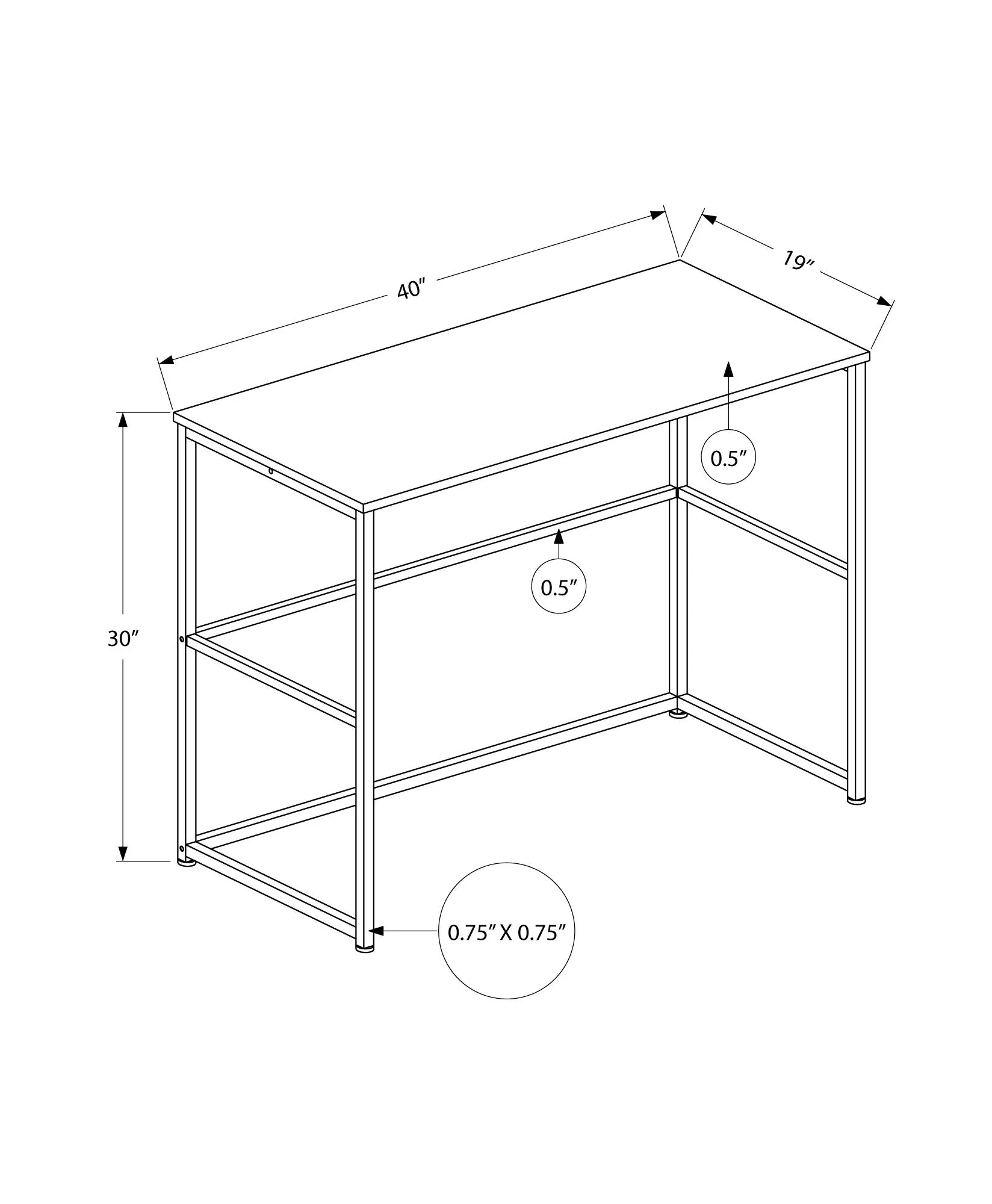 Computer Desk, Home Office, Laptop, Left & Right Set-Up, Storage Drawers, Work, Contemporary, Modern - Black by Couch.com