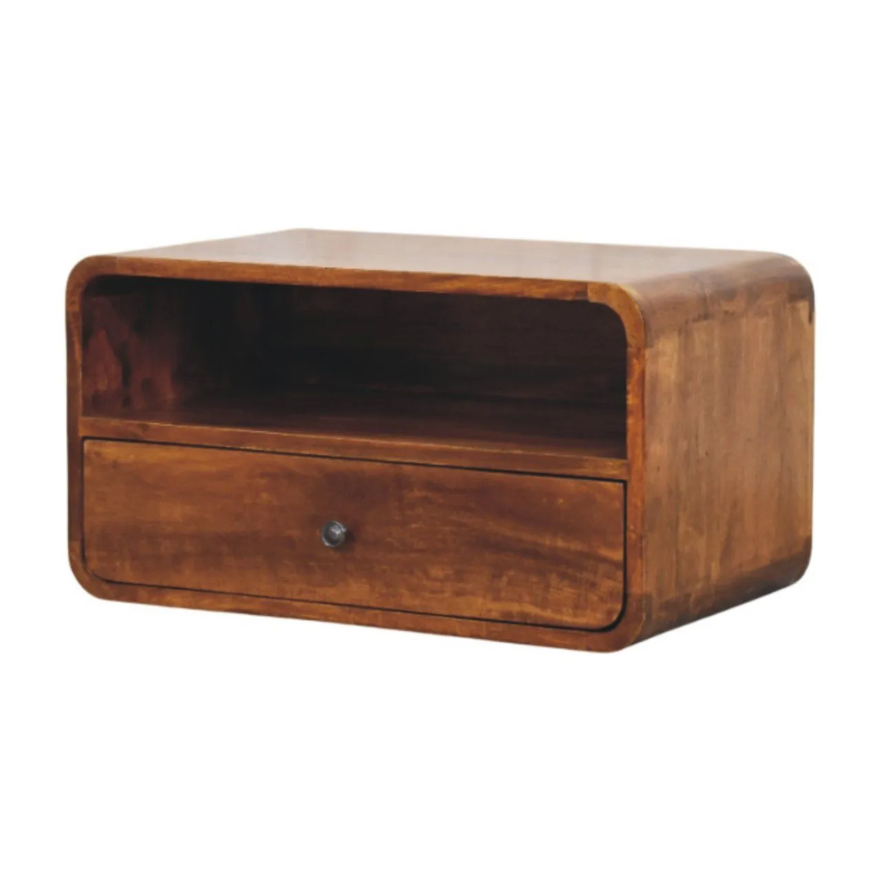 Curved Upper Slot Floating Nightstand by Couch.com