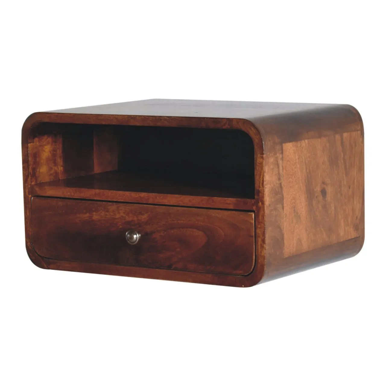 Curved Upper Slot Floating Nightstand by Couch.com