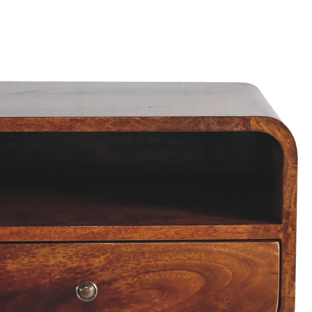 Curved Upper Slot Floating Nightstand by Couch.com