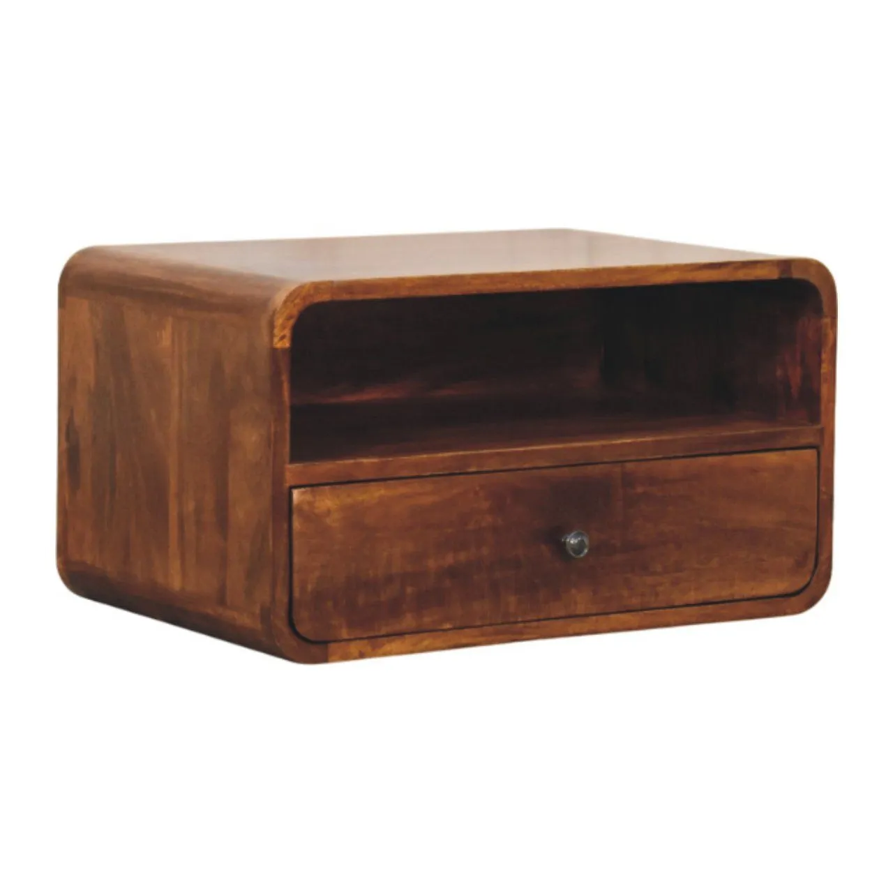 Curved Upper Slot Floating Nightstand by Couch.com