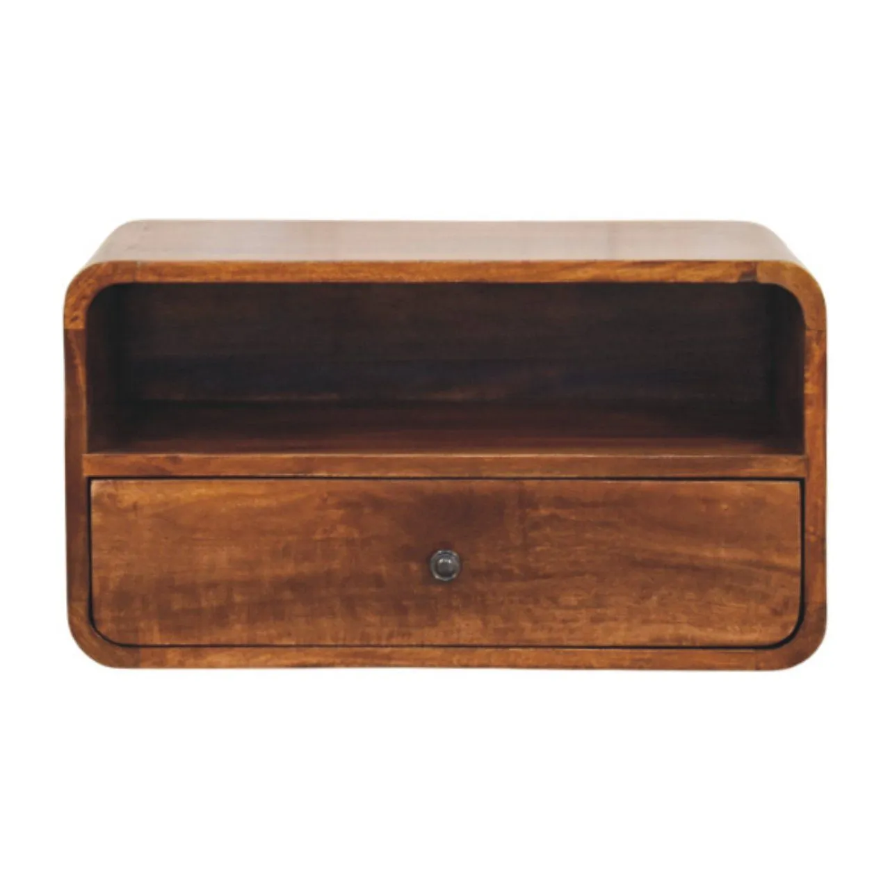 Curved Upper Slot Floating Nightstand by Couch.com
