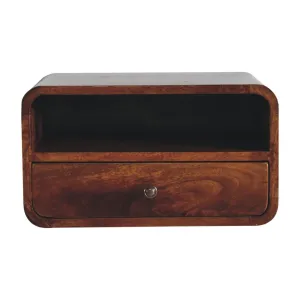 Curved Upper Slot Floating Nightstand by Couch.com