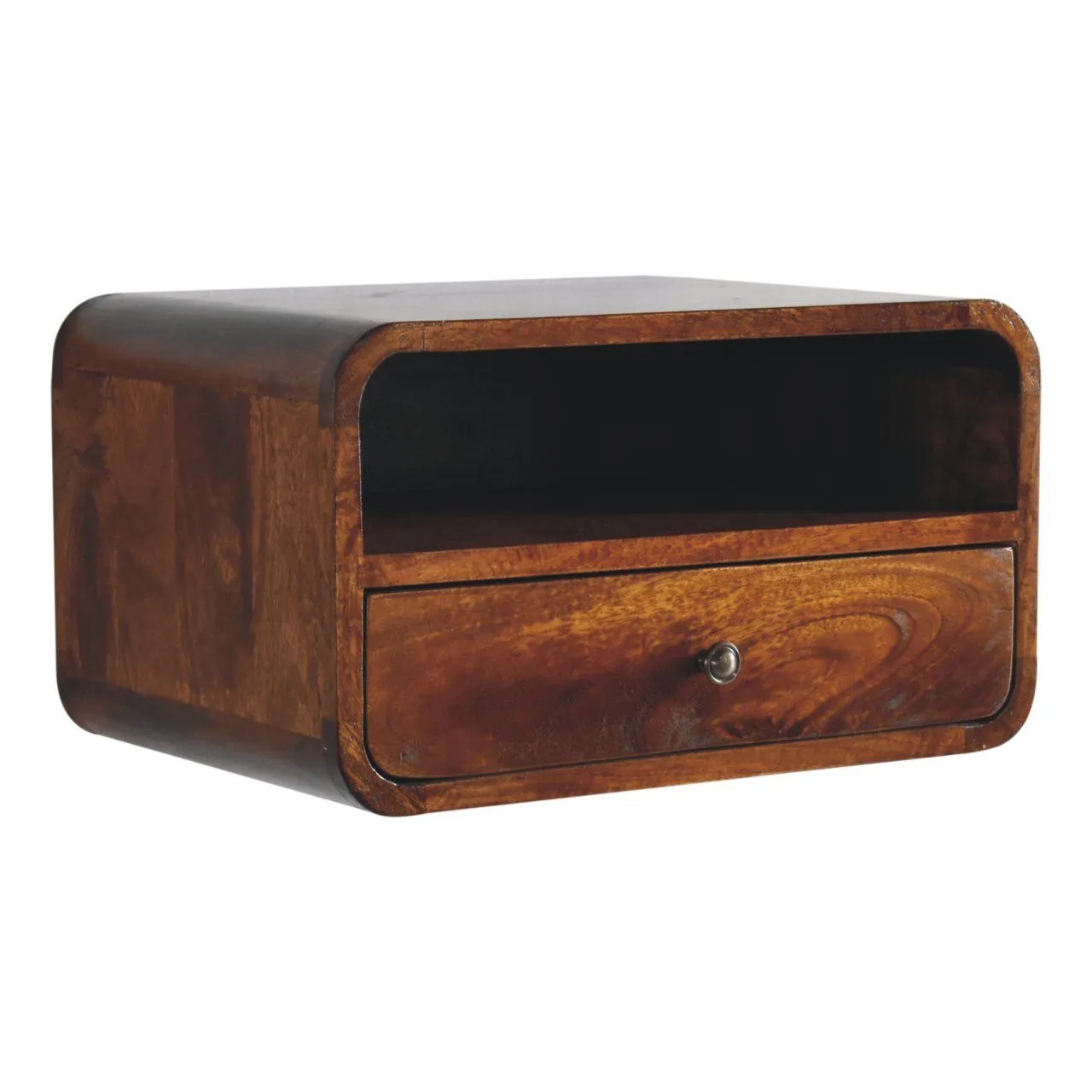 Curved Upper Slot Floating Nightstand by Couch.com