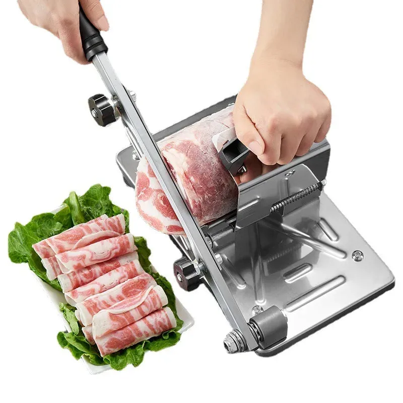 Efficient Table Slicer for Frozen Meat and Produce