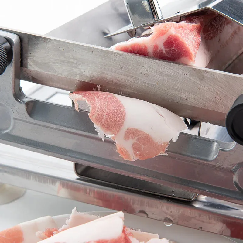 Efficient Table Slicer for Frozen Meat and Produce