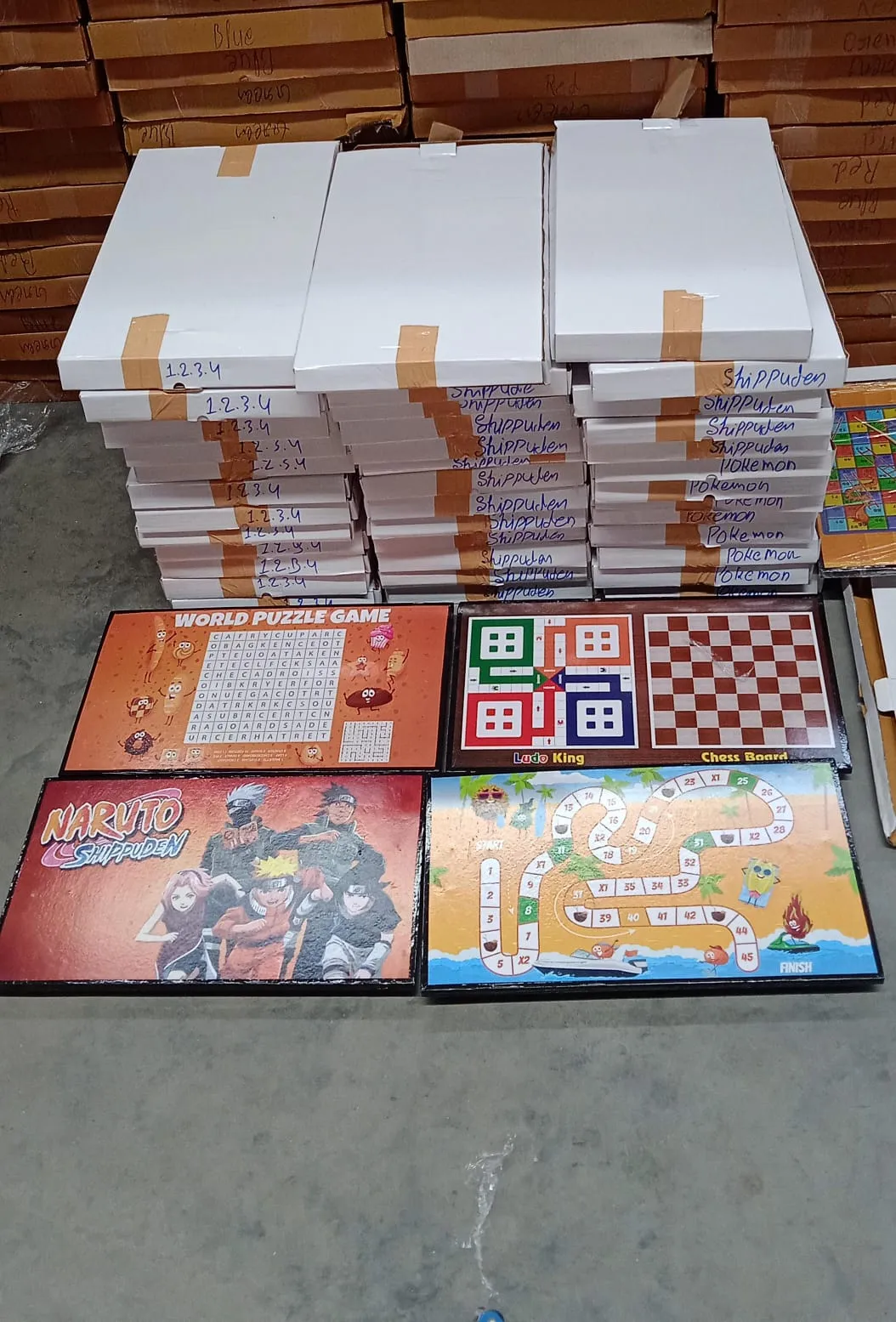 Foldable Multipurpose Mix Design Games Table Board || Bed Study Table (48  28 Cm / 1 Pc)