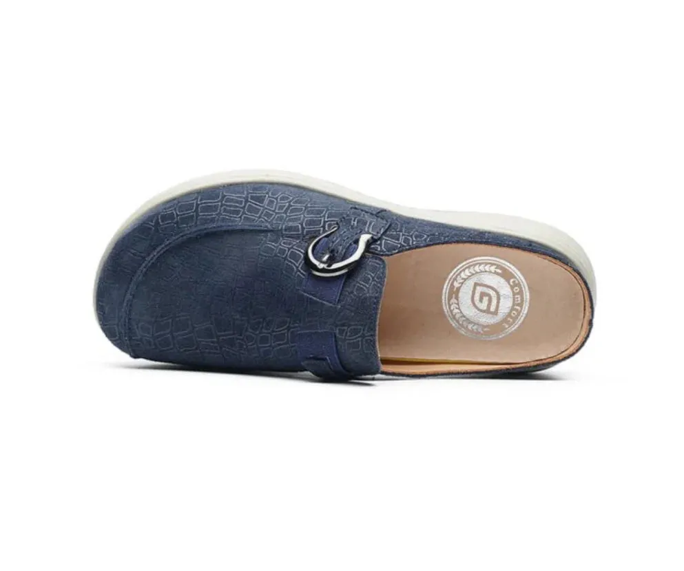 G Comfort Navy Mule S-8621LF