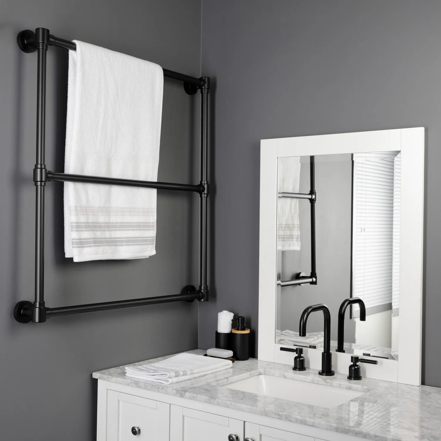 Gallant 30-Inch Wall Mount 3-Bar Towel Rack