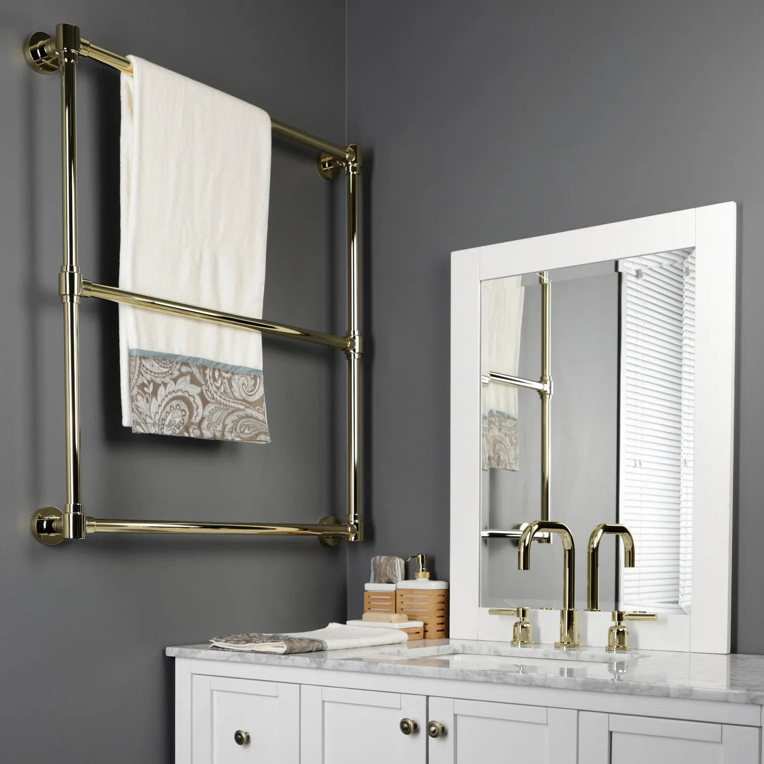 Gallant 30-Inch Wall Mount 3-Bar Towel Rack