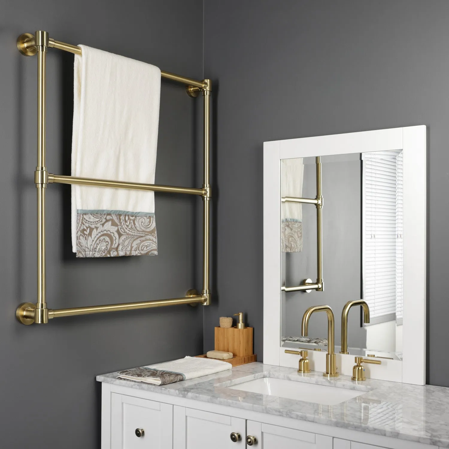 Gallant 30-Inch Wall Mount 3-Bar Towel Rack