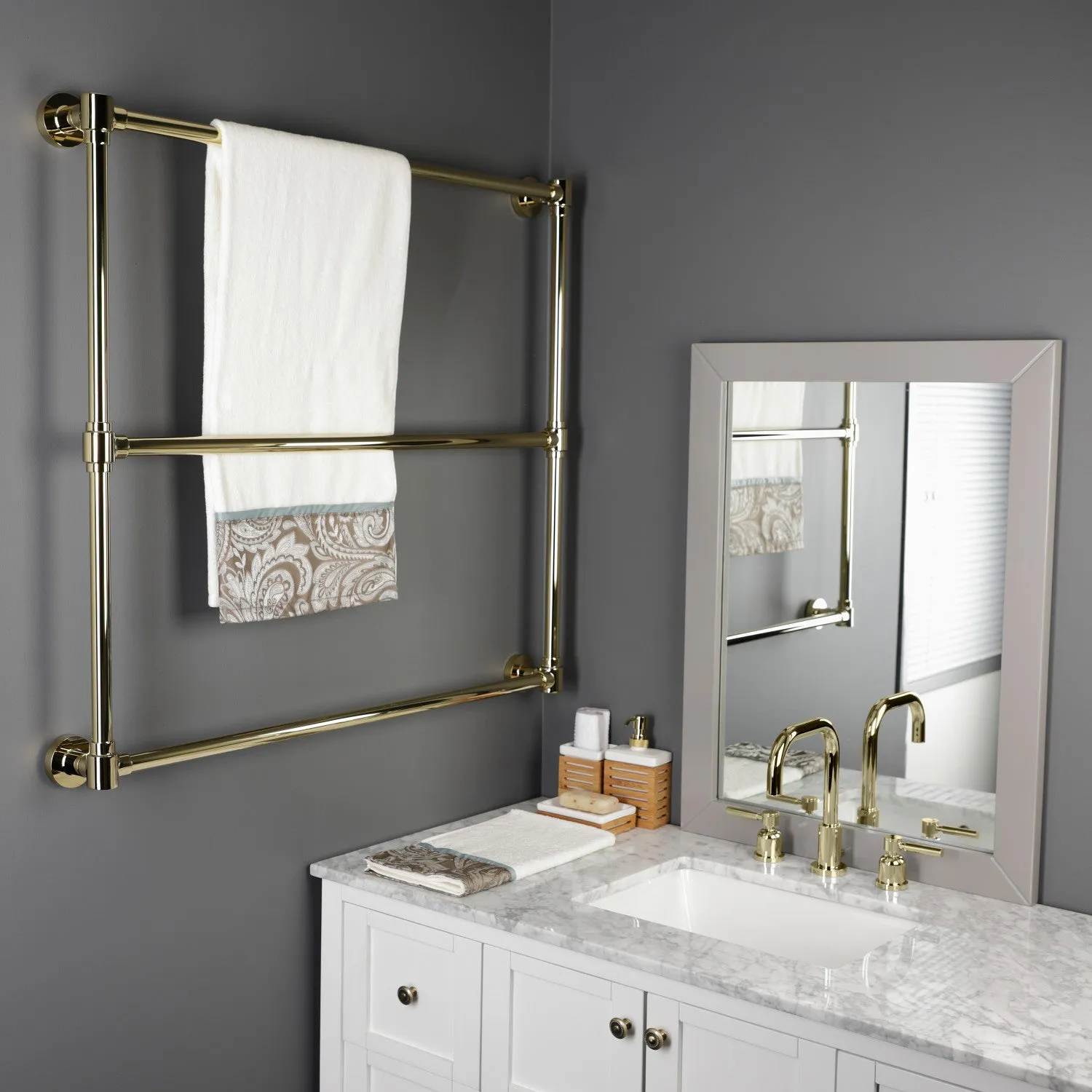 Gallant 36-Inch Wall Mount 3-Bar Towel Rack