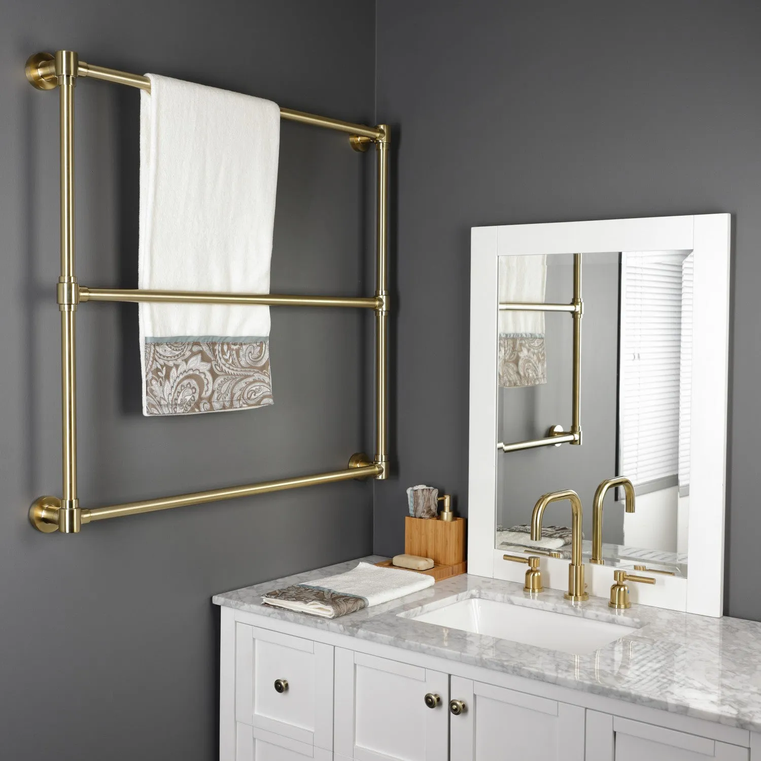 Gallant 36-Inch Wall Mount 3-Bar Towel Rack