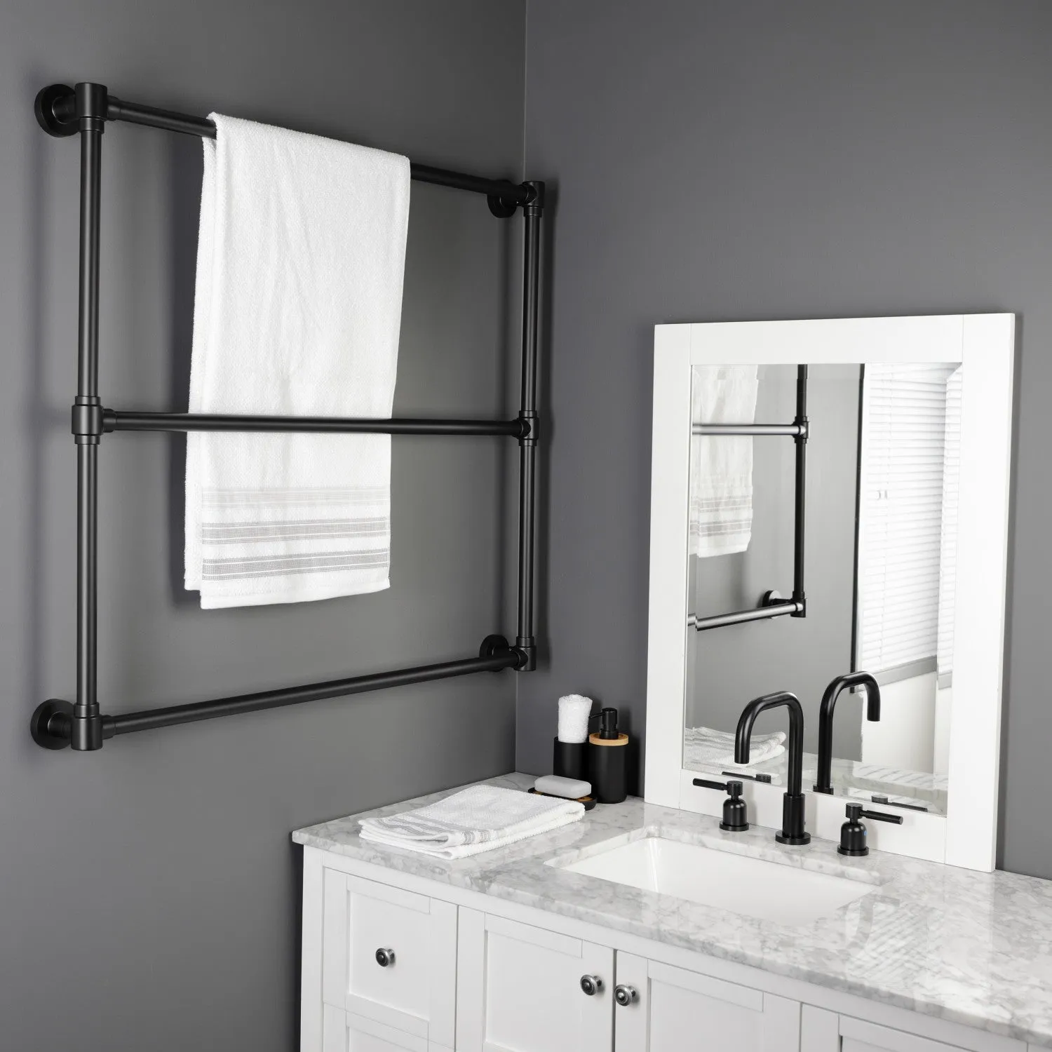 Gallant 36-Inch Wall Mount 3-Bar Towel Rack