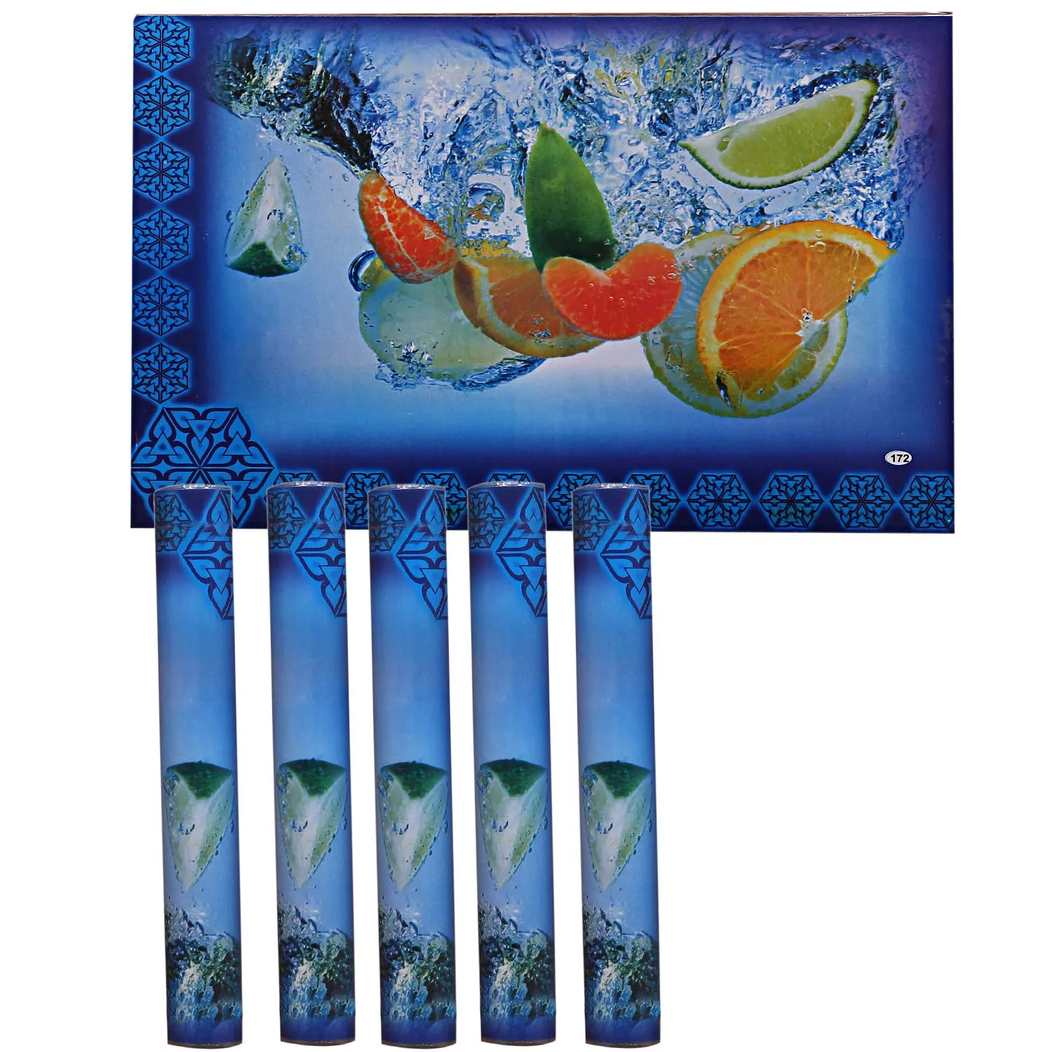 Kuber Industries PVC 6 Pieces Reversible Dining Table Placemat Set (Multi)-Ctktc28216