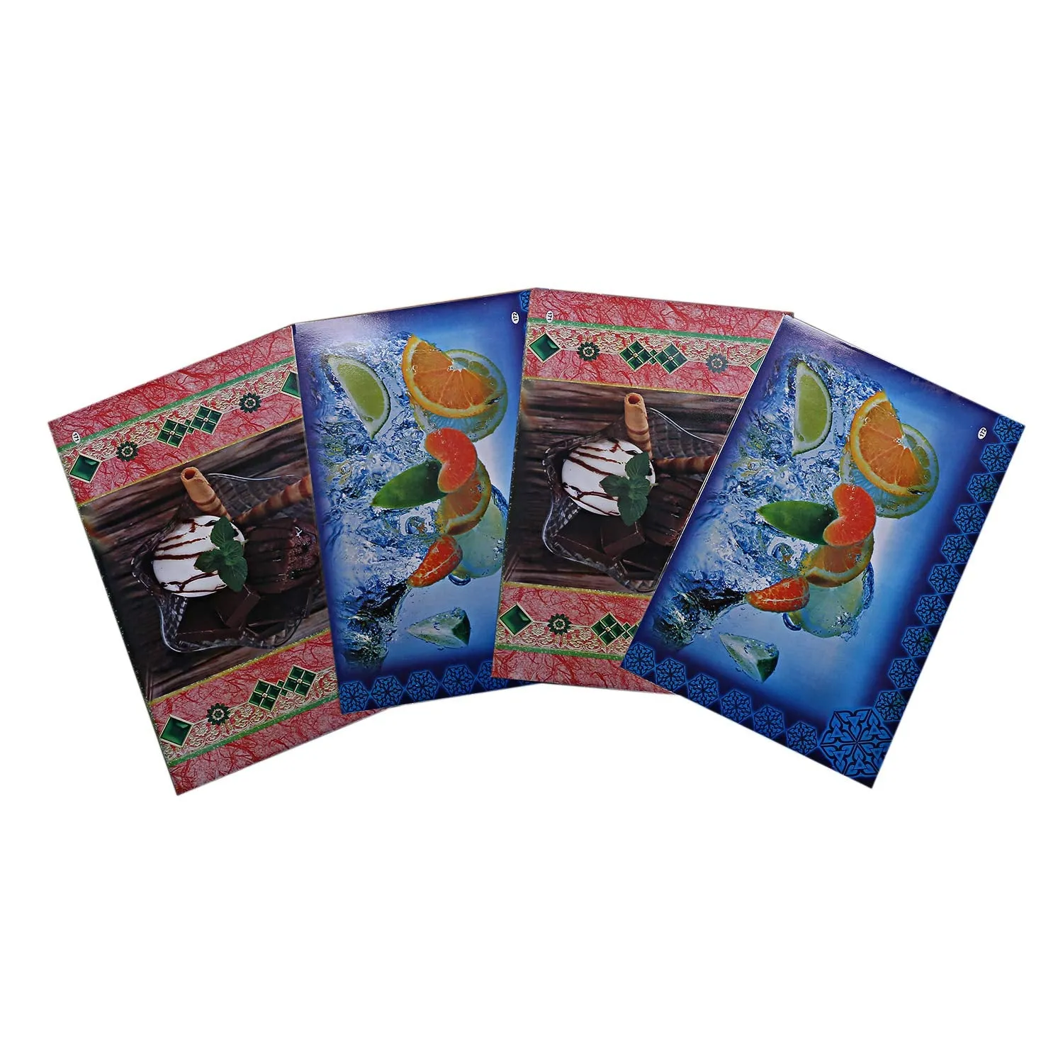 Kuber Industries PVC 6 Pieces Reversible Dining Table Placemat Set (Multi)-Ctktc28216