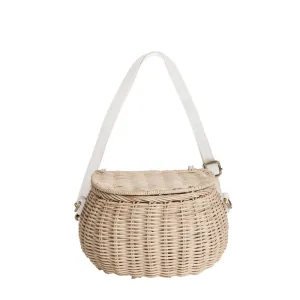 Olli Ella Mini Rattan Chari Bag - Straw