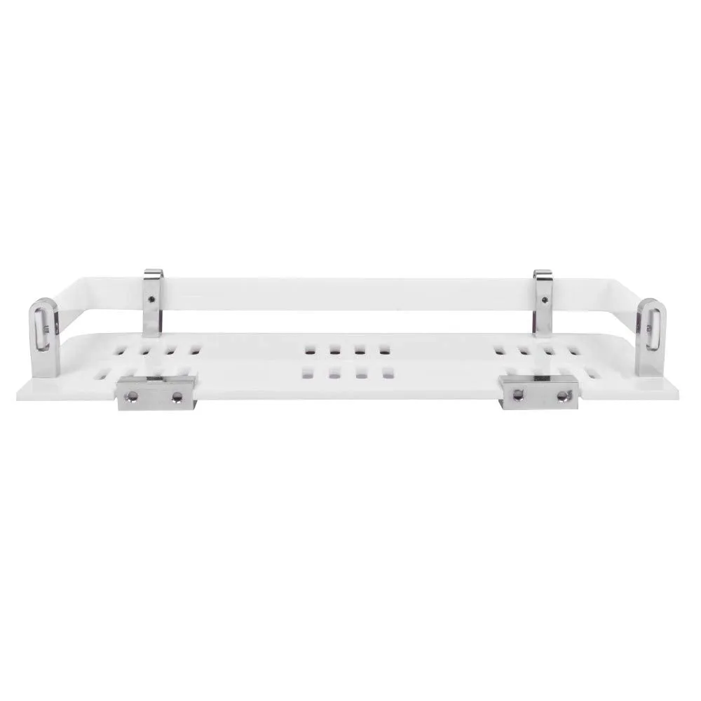 Plantex Acrylic Bathroom Organizer/Shelf For Bathroom/Kitchen/Wall -Bathroom Accessories (9X5 Inches-White)