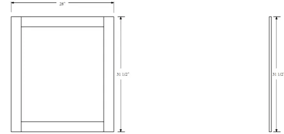 Rubeza Sazio 711x800mm Luxury Framed Mirror White
