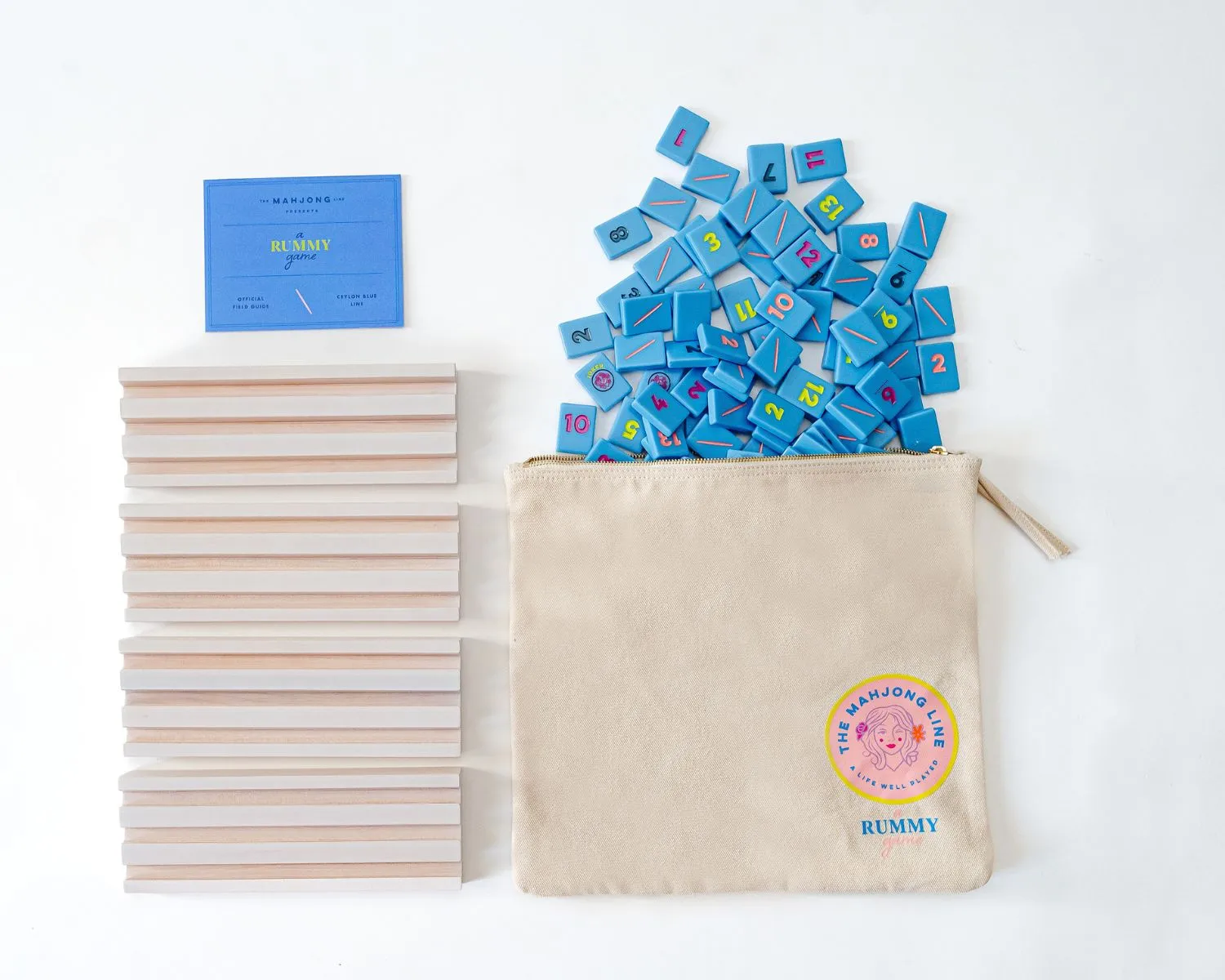 Rummy Tile Set: Ceylon Blue