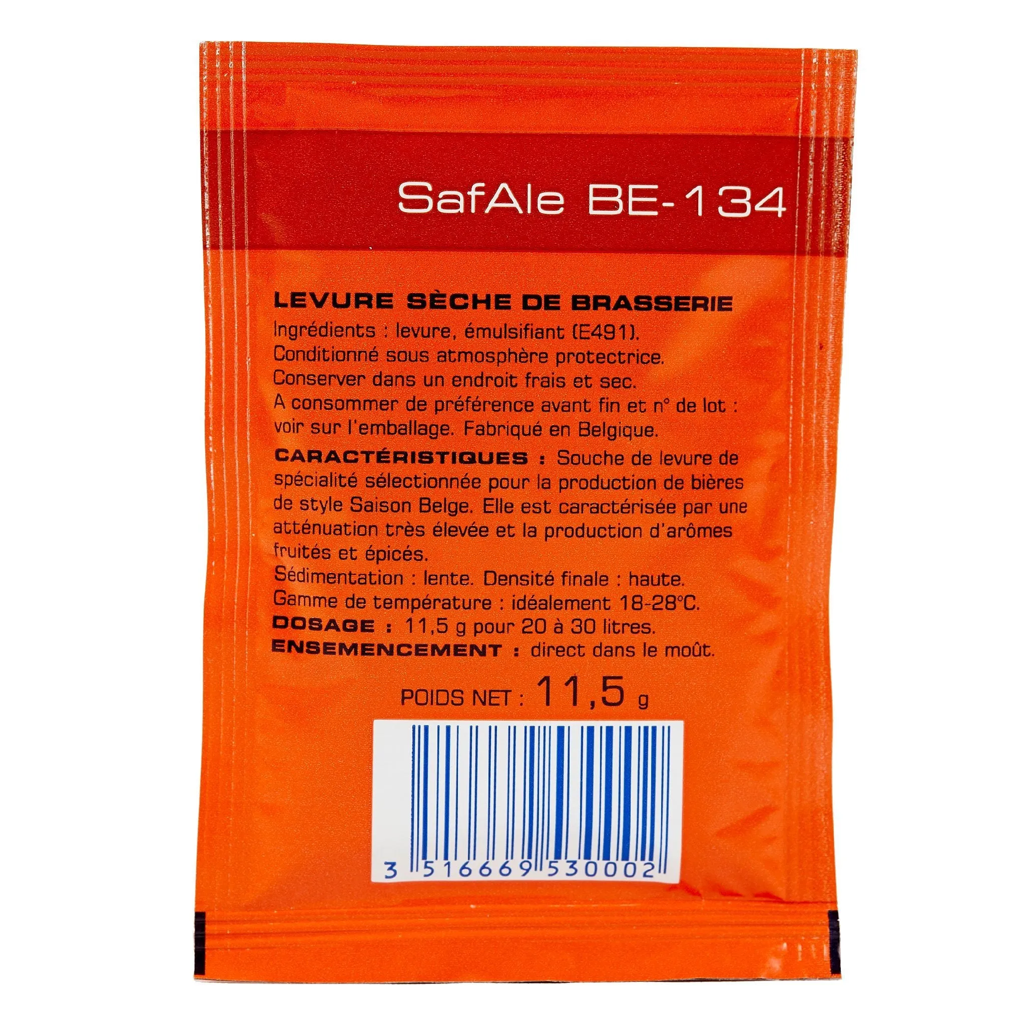 SafAle BE-134 Belgian Saison Dry Yeast - Fermentis