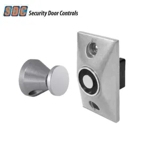 SDC - EH20 - Semi-Flush Mount Magnetic Door Holder - Semi-Flush Mount -  3-1/16” Projection - 12/24VAC/DC - Chrome Powder Coat Finish