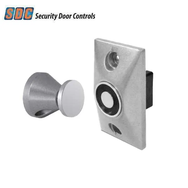 SDC - EH20 - Semi-Flush Mount Magnetic Door Holder - Semi-Flush Mount -  3-1/16” Projection - 12/24VAC/DC - Chrome Powder Coat Finish