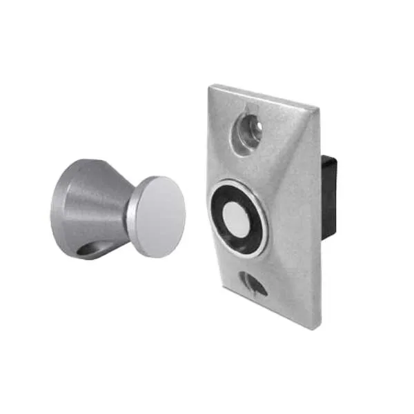 SDC - EH20 - Semi-Flush Mount Magnetic Door Holder - Semi-Flush Mount -  3-1/16” Projection - 12/24VAC/DC - Chrome Powder Coat Finish