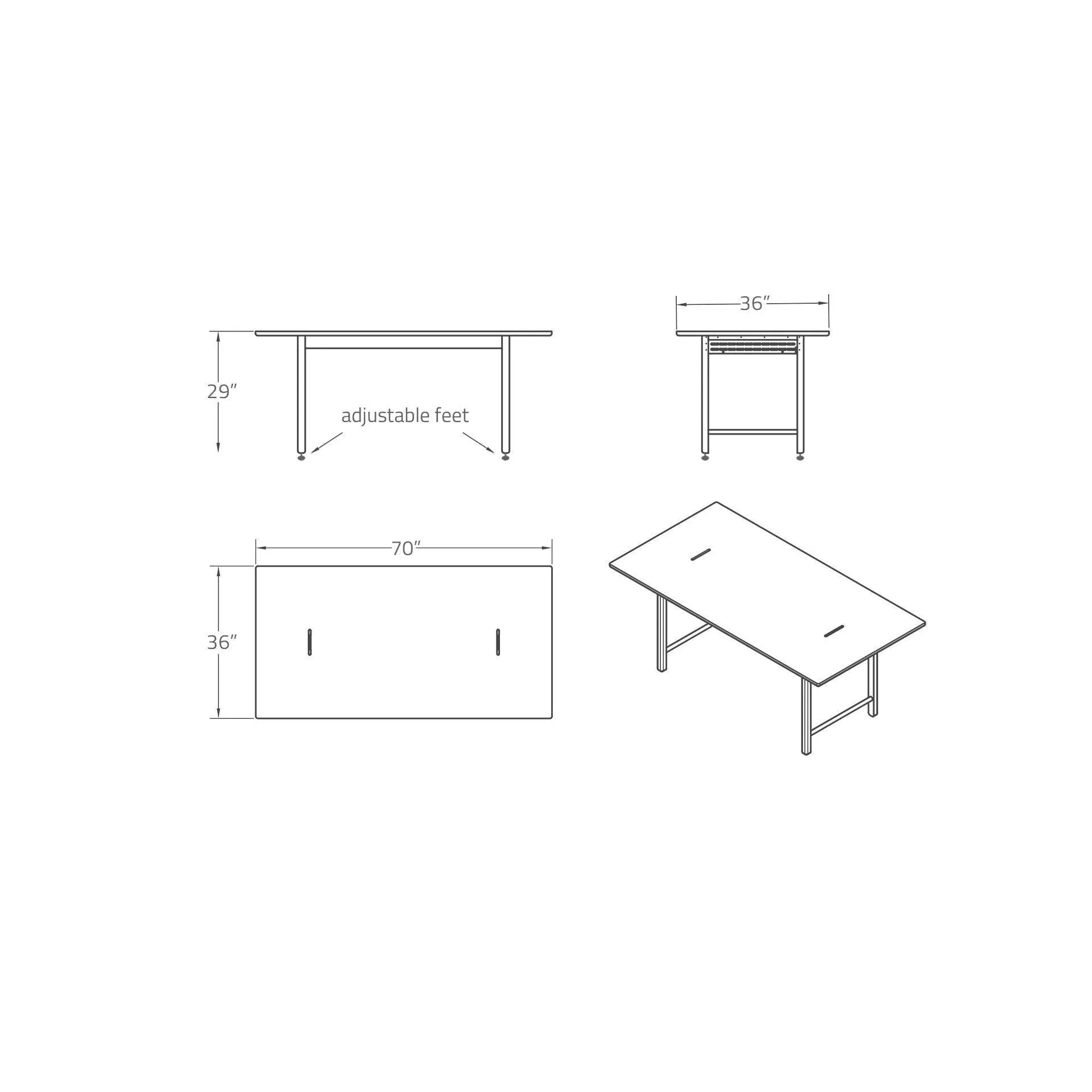 Table - Whitewash Oak