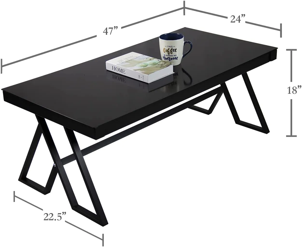 Tempered Glass Tea Table Coffee Table Cocktail Desk Table